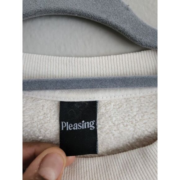 Pleasing Crewneck Sweatshirt with Logo‎ in Cream | Size L - Picture 4 of 4